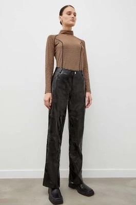 Zdjęcie produktu Résumé spodnie damskie kolor czarny szerokie high waist Resume