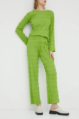 Zdjęcie produktu Résumé spodnie damskie kolor zielony Resume