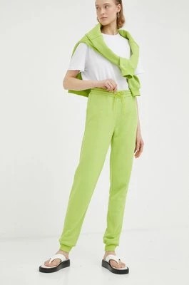 Zdjęcie produktu Résumé spodnie dresowe damskie kolor zielony melanżowe Resume