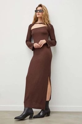 Zdjęcie produktu Résumé sukienka kolor brązowy maxi prosta Resume