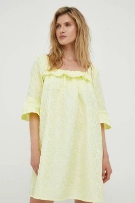 Zdjęcie produktu Résumé sukienka kolor żółty mini rozkloszowana Resume