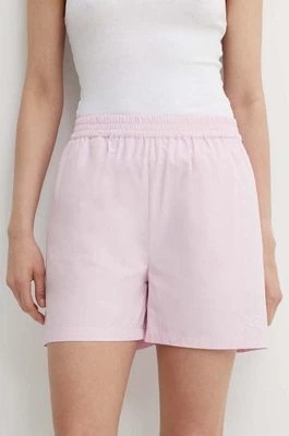 Zdjęcie produktu Résumé szorty bawełniane AllanRS Shorts kolor różowy gładkie high waist 20180951 Resume
