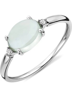 Zdjęcie produktu Revoni Złoty pierścionek z diamentami i ametystem rozmiar: 58