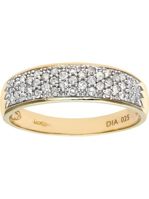 Zdjęcie produktu Revoni Złoty pieścionek z diamentami rozmiar: 50