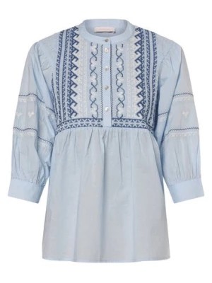 Zdjęcie produktu Rich & Royal Bluzka damska Kobiety Bawełna niebieski jednolity,