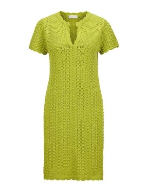 Zdjęcie produktu Rich & Royal Sukienka dzianinowa w kolorze zielonym rozmiar: M