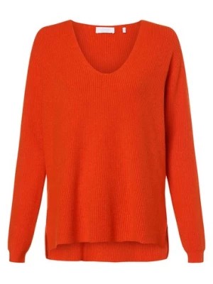 Zdjęcie produktu Rich & Royal Sweter damski Kobiety wiskoza pomarańczowy|czerwony jednolity,