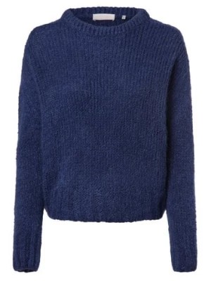 Zdjęcie produktu Rich & Royal Sweter damski z dodatkiem moheru Kobiety Wełna niebieski jednolity,