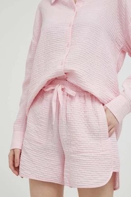 Zdjęcie produktu Rich & Royal szorty damskie kolor różowy gładkie high waist
