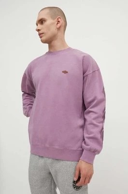 Zdjęcie produktu Rip Curl bluza bawełniana męska kolor fioletowy z nadrukiem