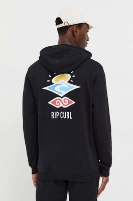 Zdjęcie produktu Rip Curl bluza męska kolor czarny z kapturem z nadrukiem