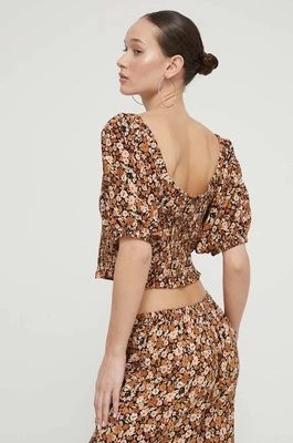 Zdjęcie produktu Rip Curl bluzka damska kolor brązowy wzorzysta