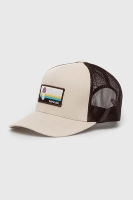 Zdjęcie produktu Rip Curl czapka z daszkiem kolor beżowy z aplikacją