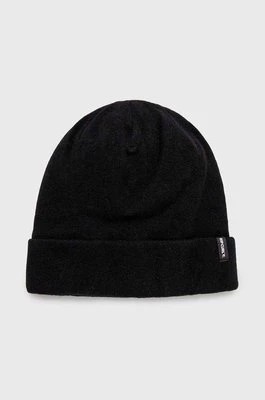 Zdjęcie produktu Rip Curl czapka z domieszką wełny kolor czarny z grubej dzianiny