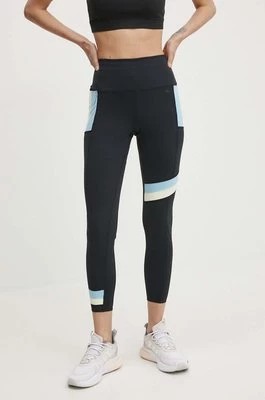Zdjęcie produktu Rip Curl legginsy sportowe Revival damskie kolor czarny wzorzyste