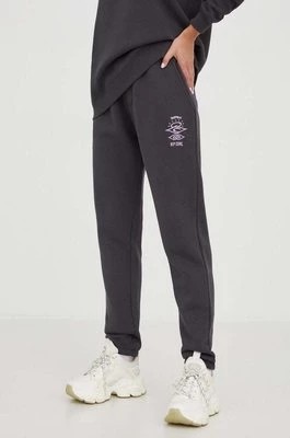 Zdjęcie produktu Rip Curl spodnie dresowe kolor czarny gładkie