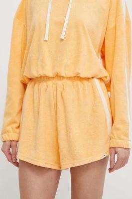 Zdjęcie produktu Rip Curl szorty damskie kolor pomarańczowy gładkie high waist