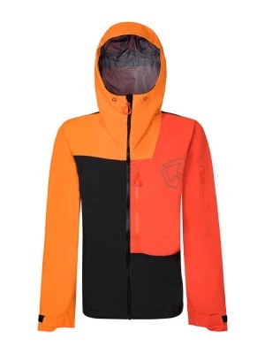 Zdjęcie produktu ROCK EXPERIENCE Kurtka narciarska "Alaska" w kolorze pomarańczowo-czarnym rozmiar: XL