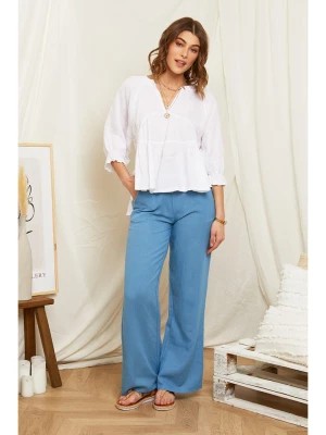 Zdjęcie produktu Rodier Lin Lniana bluzka w kolorze białym rozmiar: L/XL