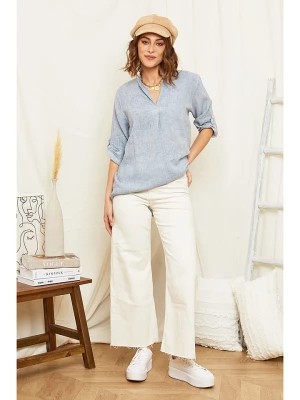 Zdjęcie produktu Rodier Lin Lniana bluzka w kolorze błękitnym rozmiar: S/M