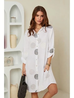 Zdjęcie produktu Rodier Lin Lniana sukienka w kolorze białym rozmiar: L/XL