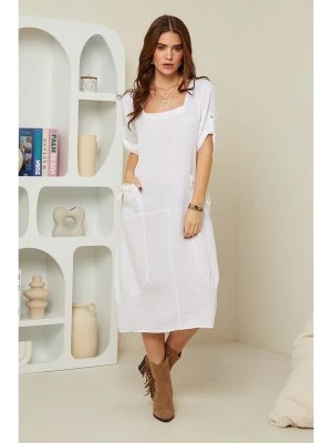 Zdjęcie produktu Rodier Lin Lniana sukienka w kolorze białym rozmiar: M/L