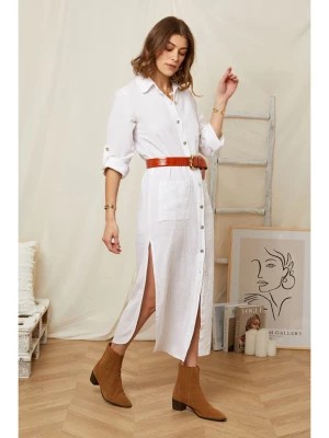 Zdjęcie produktu Rodier Lin Lniana sukienka w kolorze białym rozmiar: XL/XXL