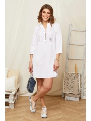 Zdjęcie produktu Rodier Lin Lniana sukienka w kolorze białym rozmiar: XL/XXL