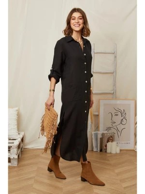 Zdjęcie produktu Rodier Lin Lniana sukienka w kolorze czarnym rozmiar: S/M