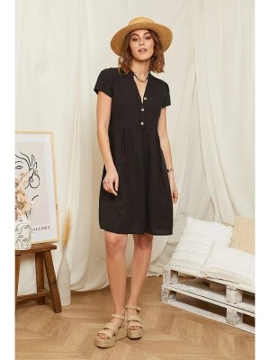 Zdjęcie produktu Rodier Lin Lniana sukienka w kolorze czarnym rozmiar: L/XL