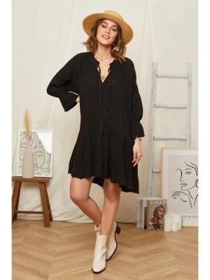 Zdjęcie produktu Rodier Lin Lniana sukienka w kolorze czarnym rozmiar: S/M