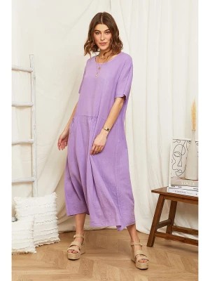 Zdjęcie produktu Rodier Lin Lniana sukienka w kolorze fioletowym rozmiar: M/L