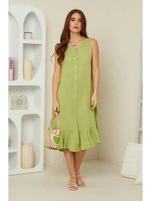 Zdjęcie produktu Rodier Lin Lniana sukienka w kolorze limonkowym rozmiar: S/M