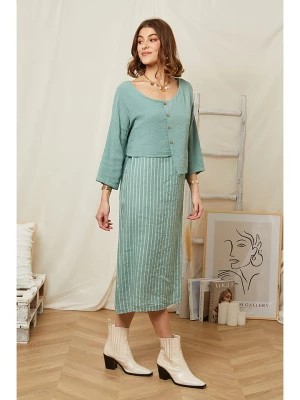 Zdjęcie produktu Rodier Lin Lniana sukienka w kolorze turkusowym rozmiar: XL/XXL