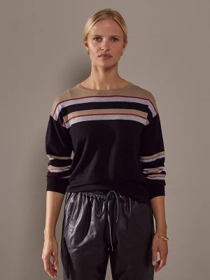 Zdjęcie produktu Rodier Wełniany sweter w kolorze czarno-beżowym rozmiar: S