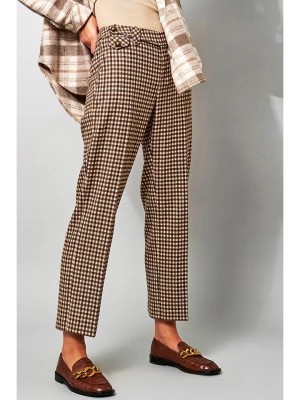 Zdjęcie produktu Rosner Spodnie w kolorze beżowo-brązowym rozmiar: 44/L30