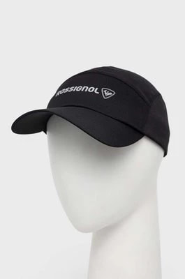 Zdjęcie produktu Rossignol czapka z daszkiem kolor czarny z nadrukiem