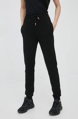 Zdjęcie produktu Rossignol spodnie dresowe bawełniane damskie kolor czarny gładkie RLKWP16