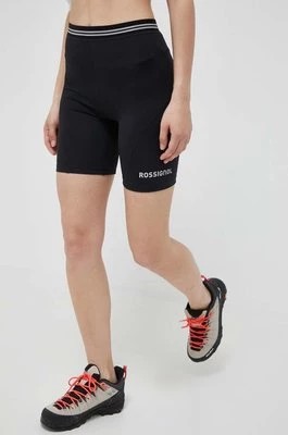 Zdjęcie produktu Rossignol szorty damskie kolor czarny gładkie high waist