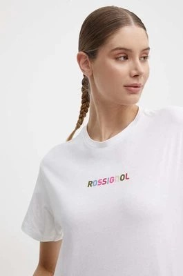 Zdjęcie produktu Rossignol t-shirt bawełniany damski kolor biały RLMWY17