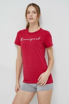Zdjęcie produktu Rossignol t-shirt bawełniany kolor czerwony RLKWY05