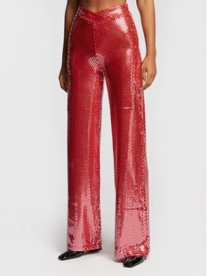 Zdjęcie produktu ROTATE Spodnie materiałowe Briella RT1610 Czerwony Regular Fit