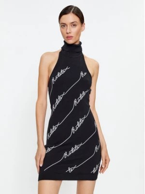Zdjęcie produktu ROTATE Sukienka dzianinowa Sequin Logo 110112100 Czarny Slim Fit