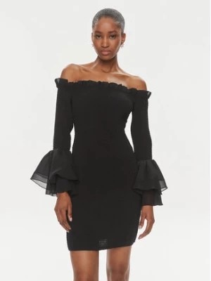 Zdjęcie produktu ROTATE Sukienka koktajlowa Chiffon 112112100 Czarny Regular Fit