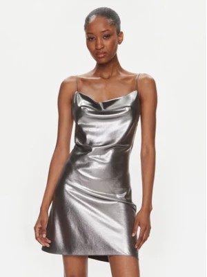 Zdjęcie produktu ROTATE Sukienka koktajlowa Metallic Mini Slip 1116472293 Srebrny Regular Fit