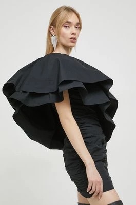 Zdjęcie produktu Rotate sukienka kolor czarny mini dopasowana
