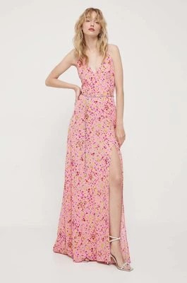 Zdjęcie produktu Rotate sukienka kolor różowy maxi rozkloszowana