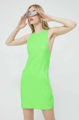 Zdjęcie produktu Rotate sukienka kolor zielony mini dopasowana