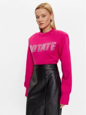 Zdjęcie produktu ROTATE Sweter Firm Rhinestone 1001151979 Różowy Regular Fit