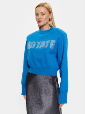 Zdjęcie produktu ROTATE Sweter Firm Rhinestone 1001152817 Niebieski Regular Fit